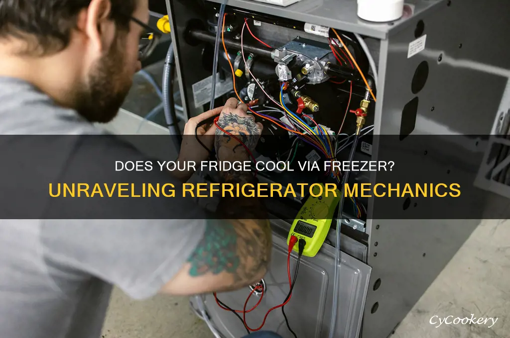 does a refrigerator cool from the freezer