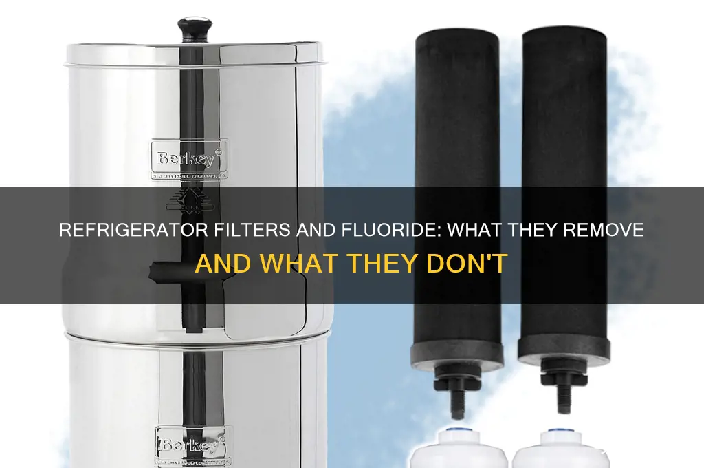 does a refrigerator filter filter out fluoride