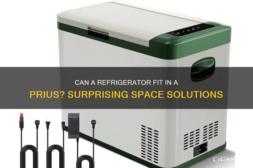does a refrigerator fit in a prius