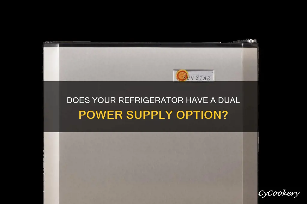 does a refrigerator have dual power supply