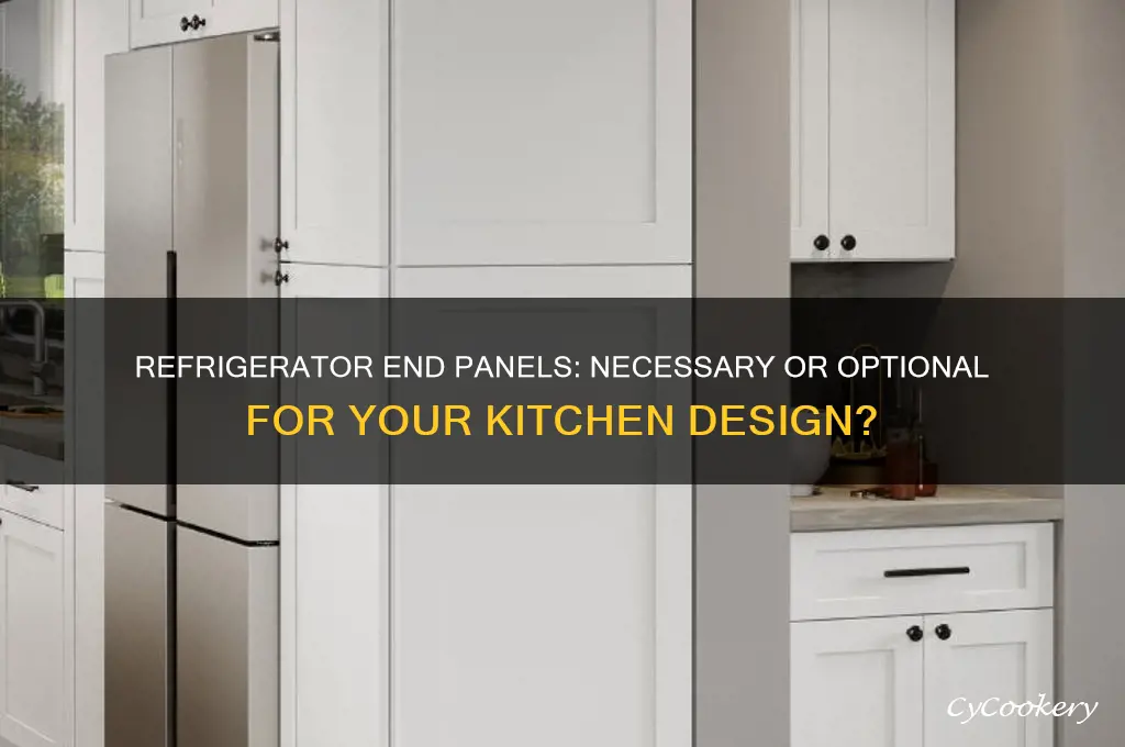 does a refrigerator have to have an end panel