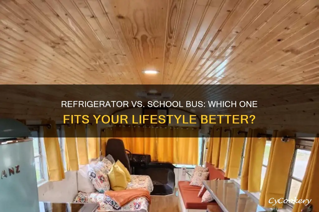 does a refrigerator or a school bus
