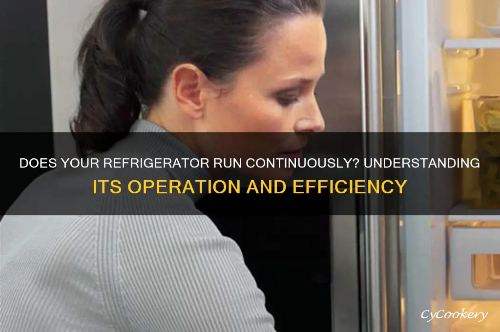 does a refrigerator run all the t