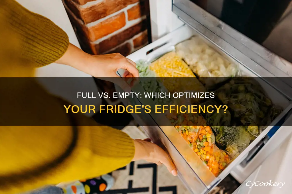 does a refrigerator work better full or empty