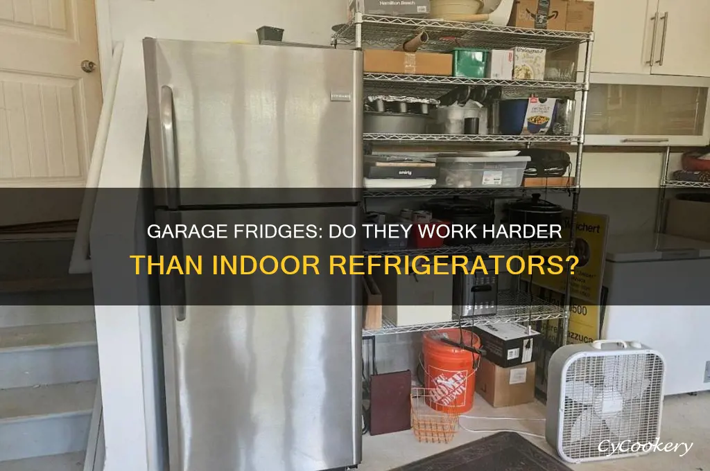 does a refrigerator work harder in the garage