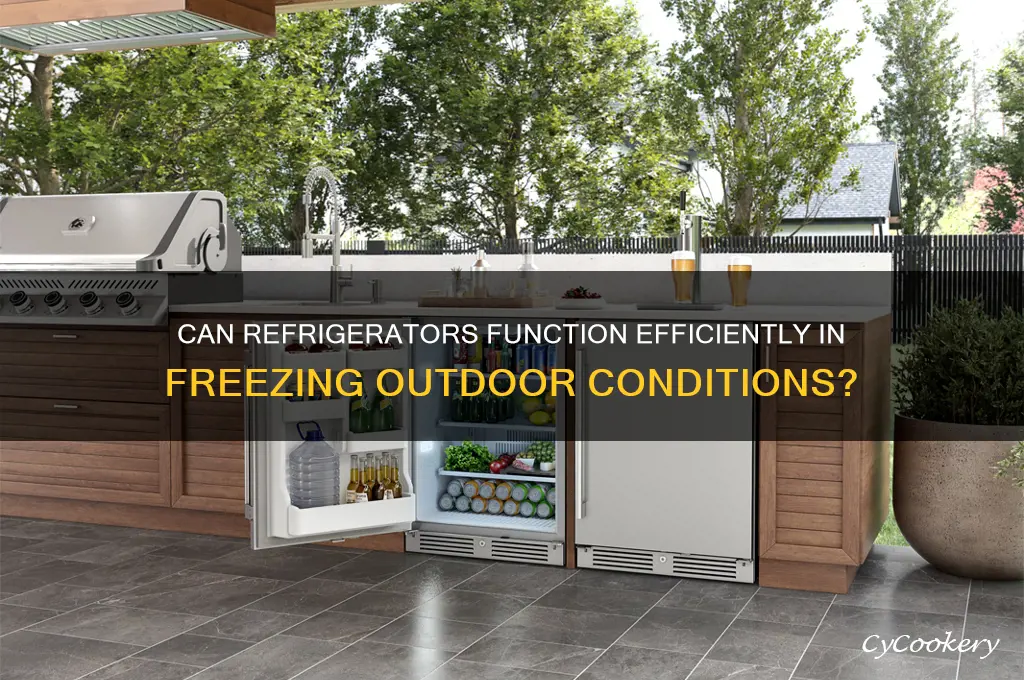 does a refrigerator work in freezing temperatures