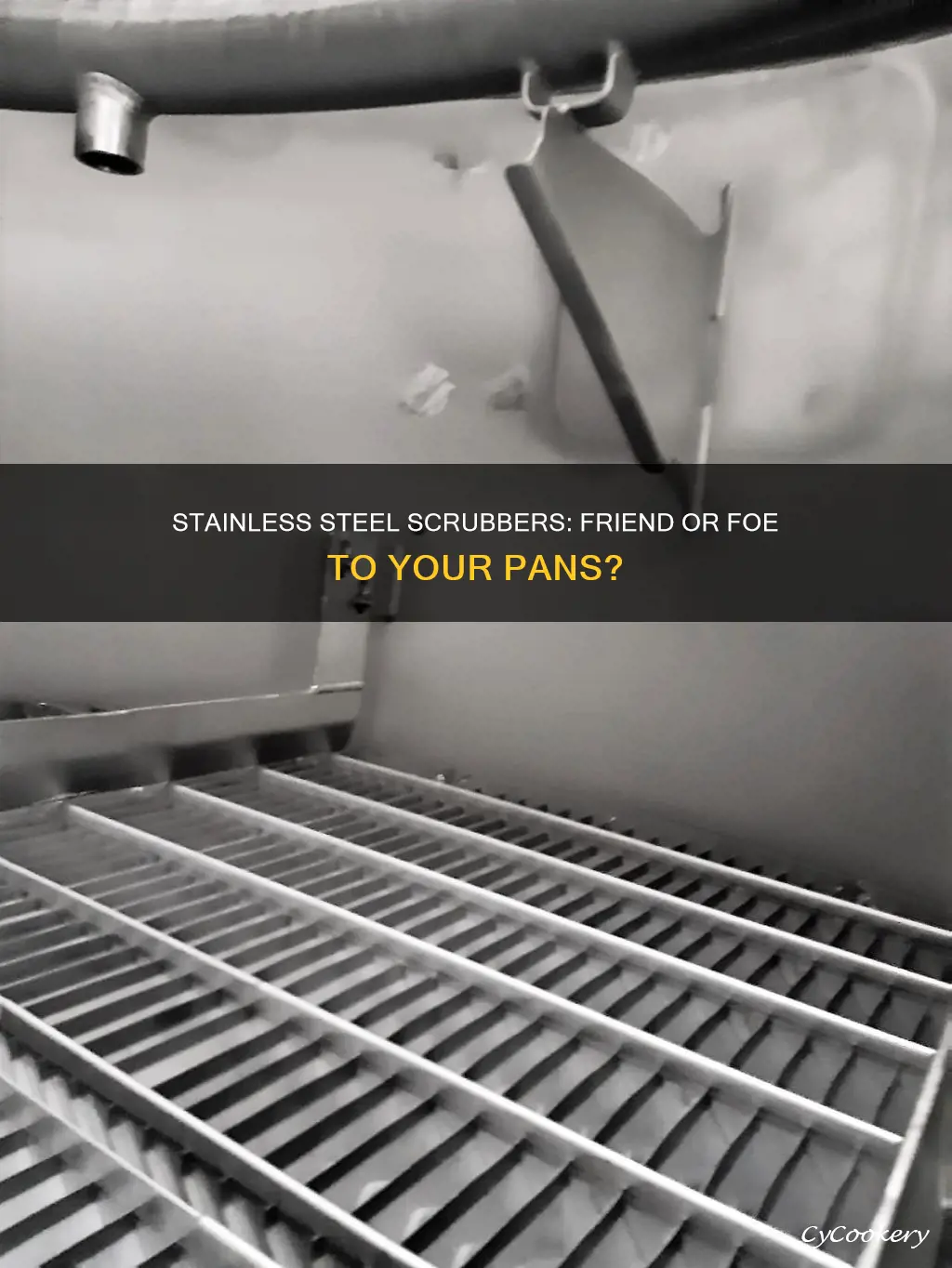 does a stainless steel scrubber damage the pan