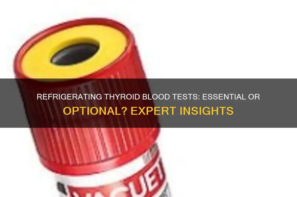 does a thyroid blood test have to be refrigerated