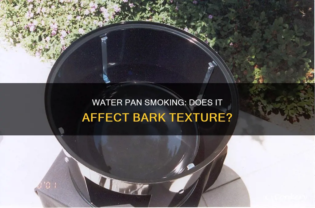 does a water pan effect bark when smoking