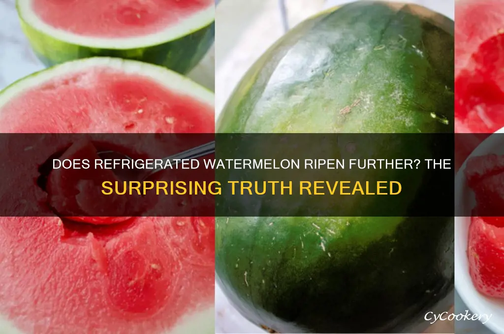 does a watermelon continue to ripen in the refrigerator