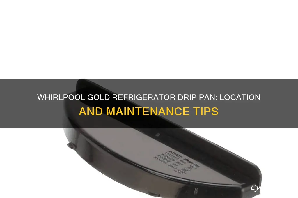does a whirlpool gold refrigerator have a drip pan