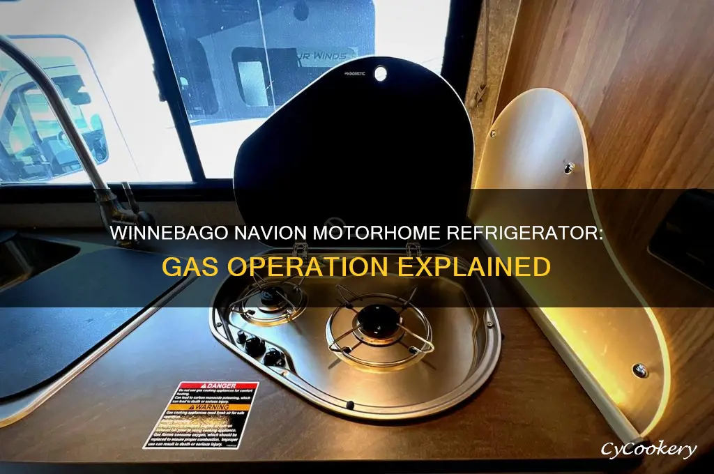 does a winnebago navion motorhome refrigerator work on gas