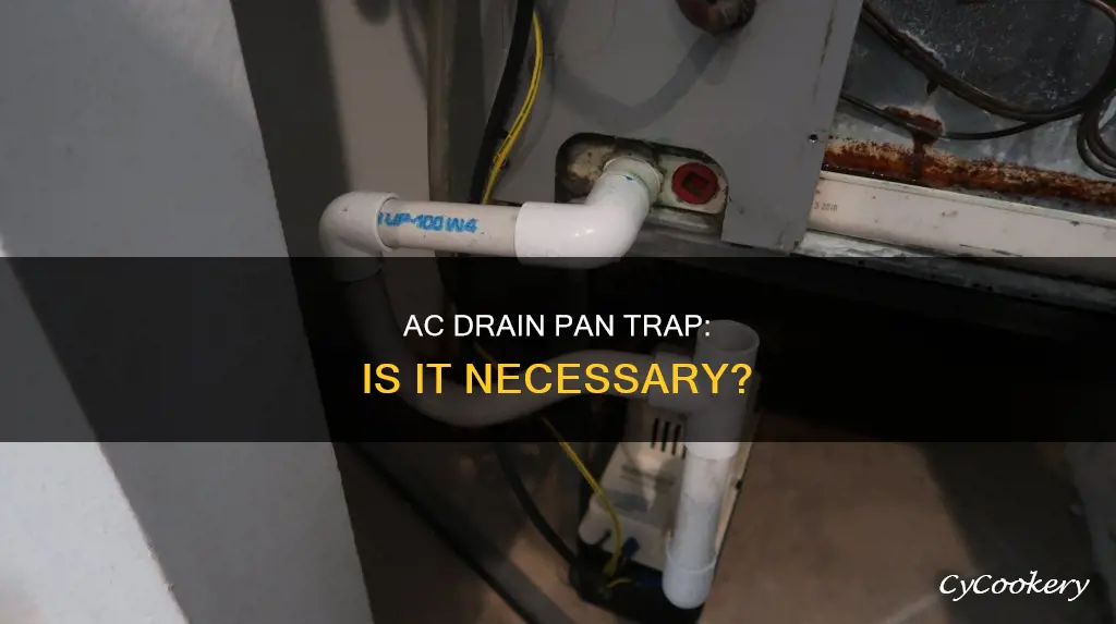 does ac drain pan require a trap