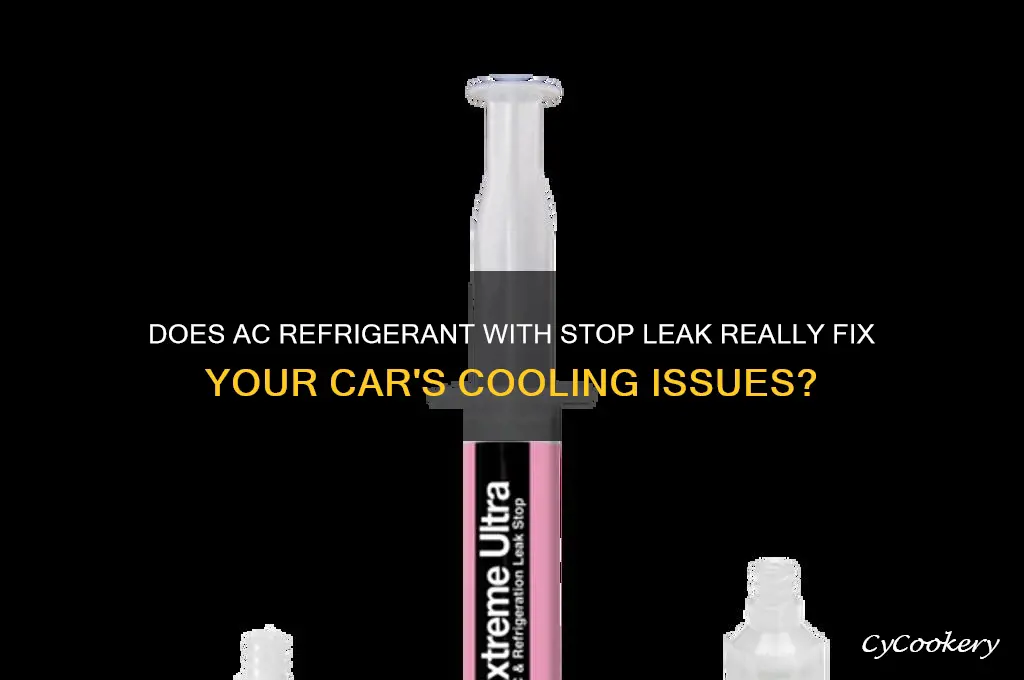 does ac refrigerant with stop leak work