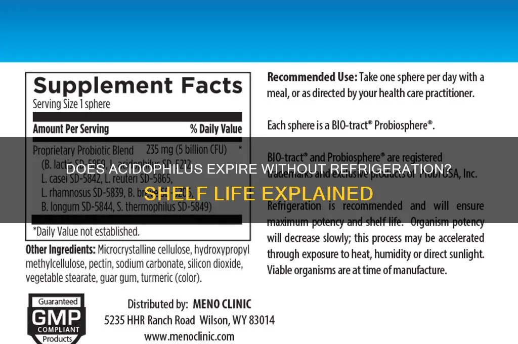 does acidophilus go bad if not refrigerated