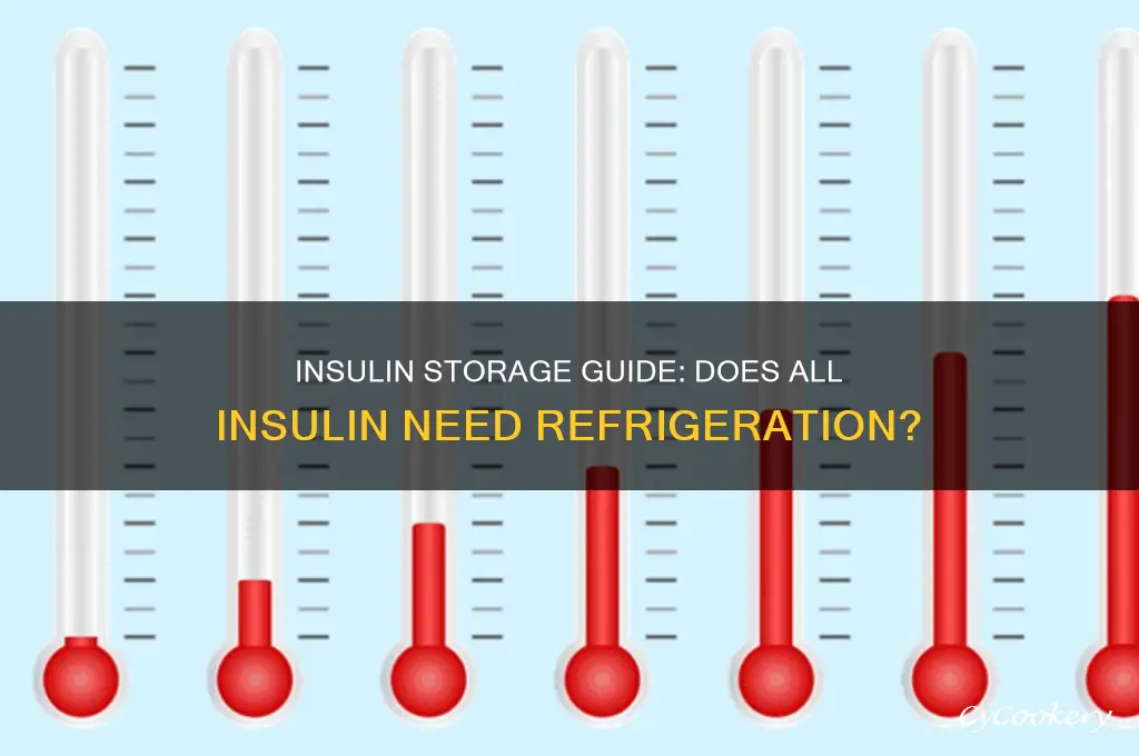 does all insulin have to be refrigerated