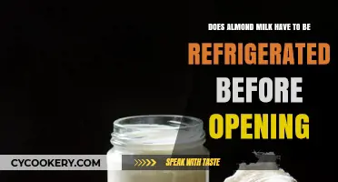 Almond Milk Refrigeration: Pre-Opening Storage Tips and Best Practices