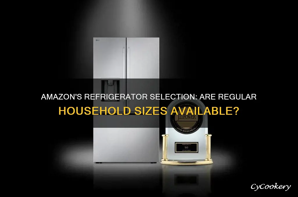 does amazon sell regular household size refrigerators