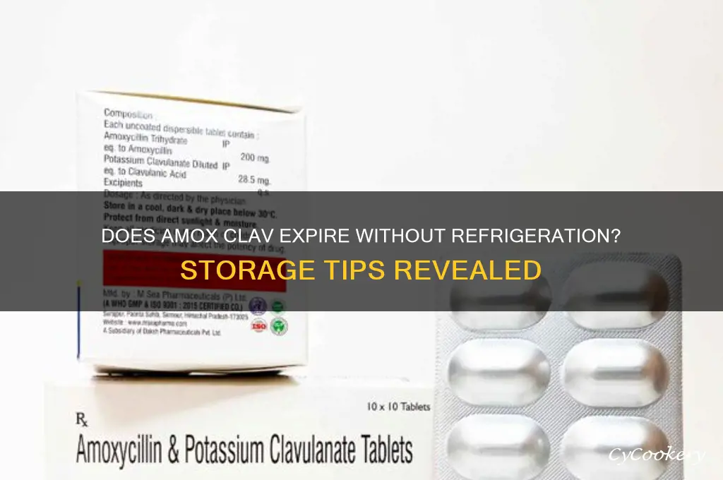 does amox clav go bad if not refrigerated