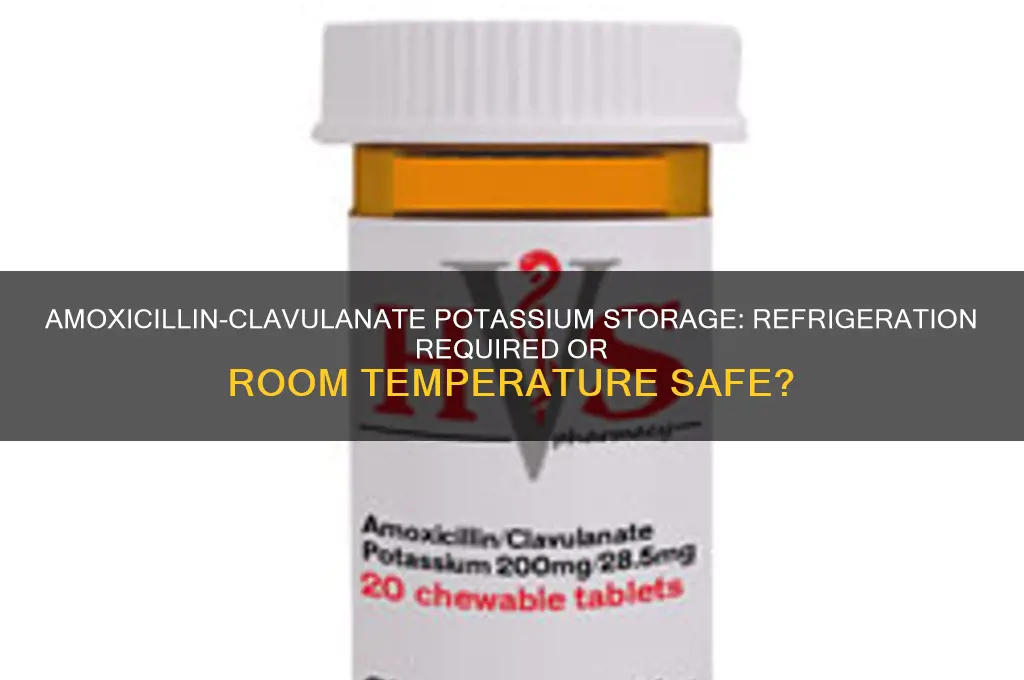 does amoxicillin and clavulanate potassium have to be refrigerated