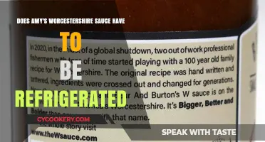 Amy's Worcestershire Sauce: Refrigeration Required or Shelf-Stable?