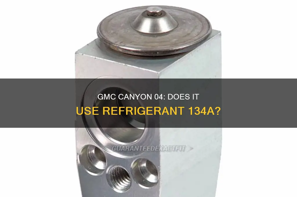 does an 04 gmc canyon take refrigerant 134a
