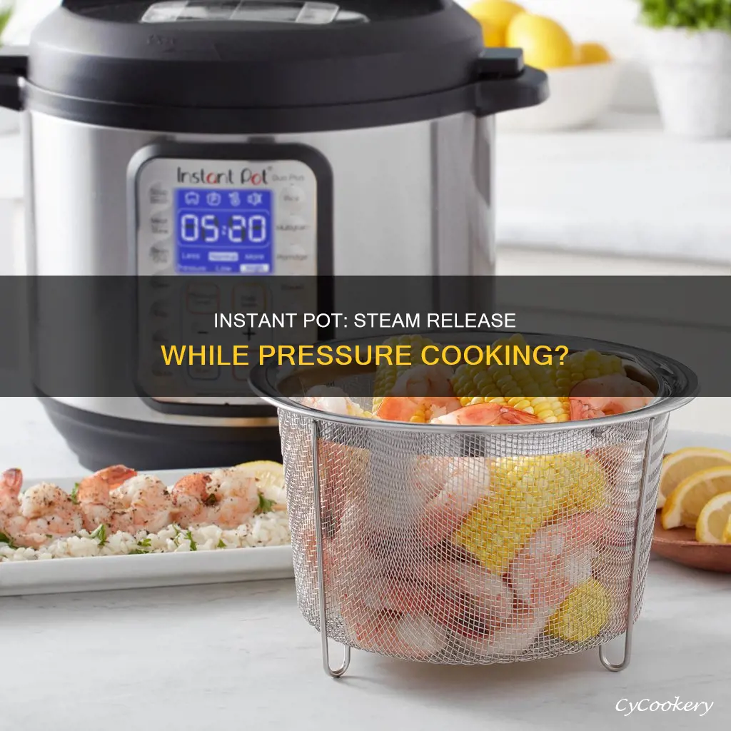 does an instant pot steam while pressure cooking