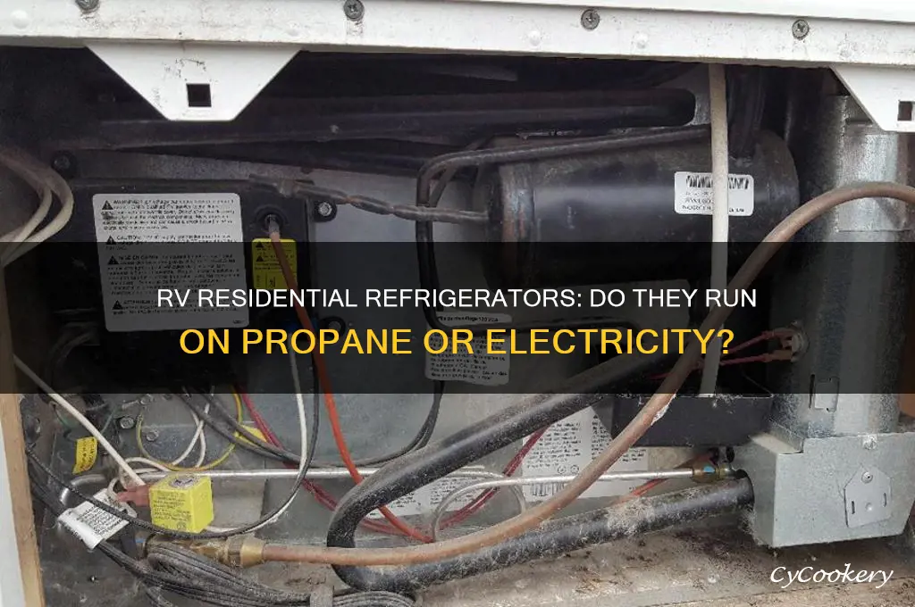 does an rv residential refrigerator use propane