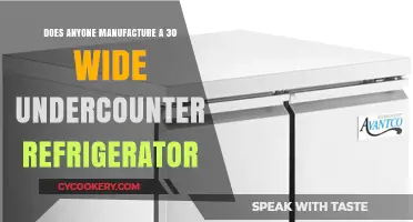 30-Inch Wide Undercounter Refrigerator: Manufacturers and Availability Explored