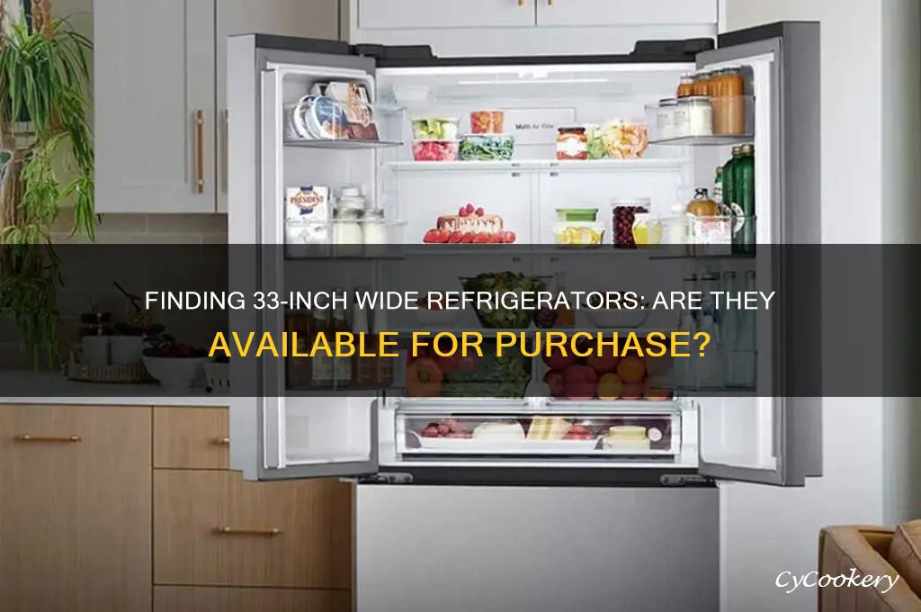 does anyone sell refrigerators that are only 33inches wide