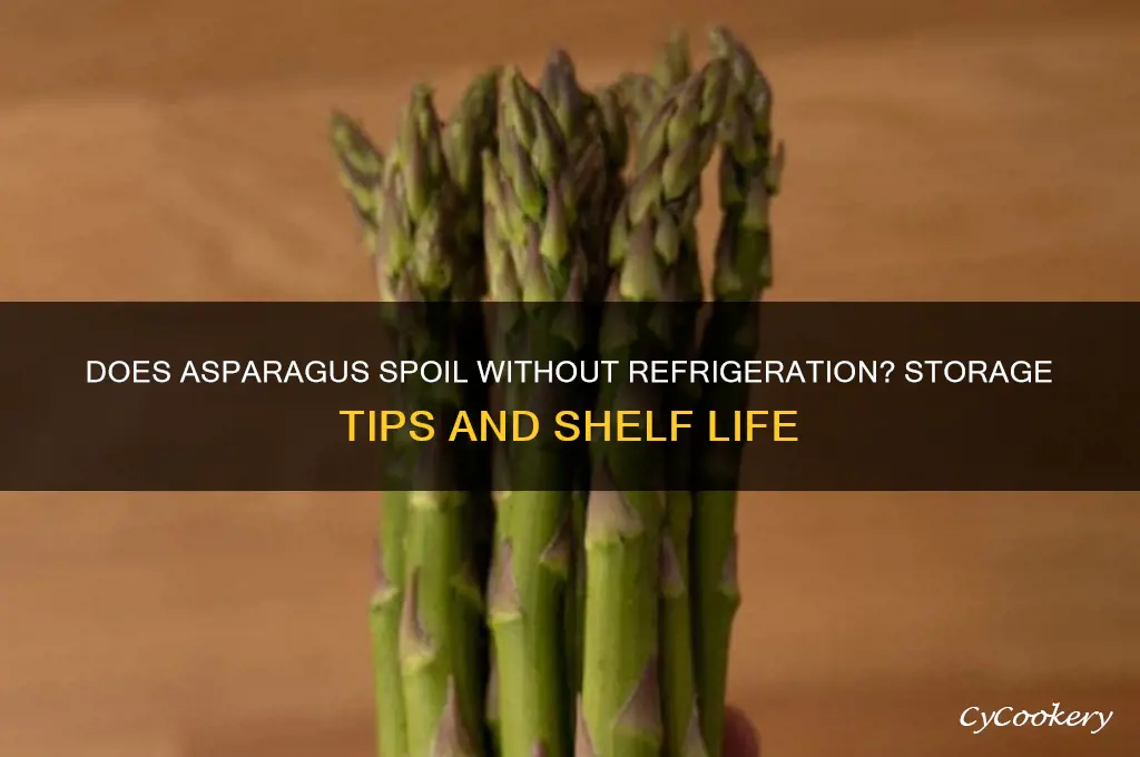 does asparagus go bad if not refrigerated