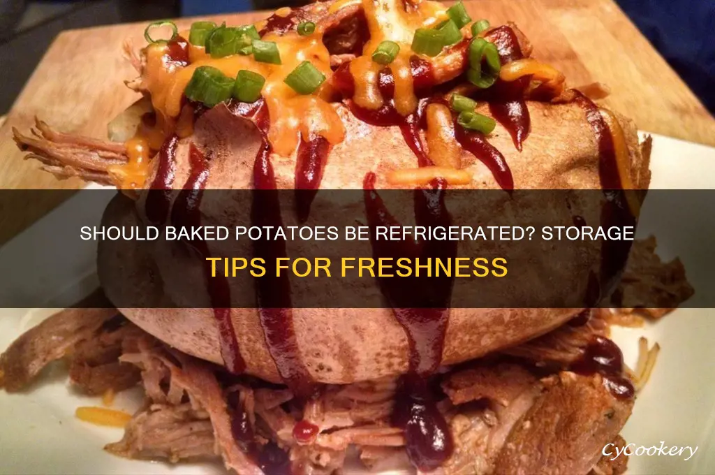 does baked potatoes have to be refrigerated