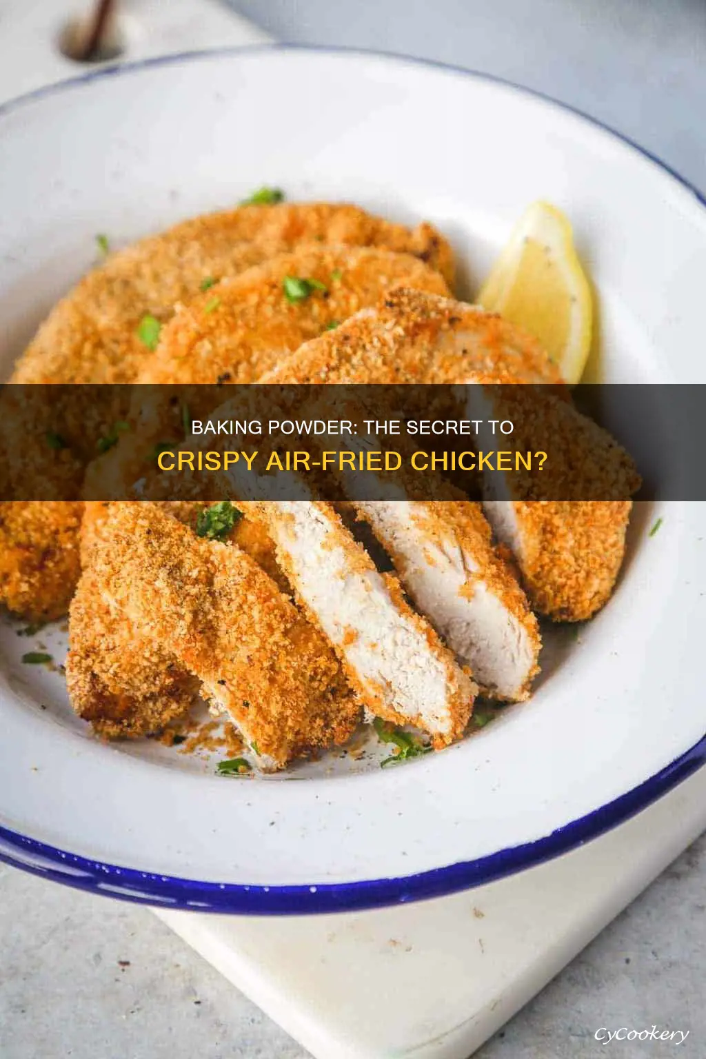 does baking powder make chicken crispy in air fryer