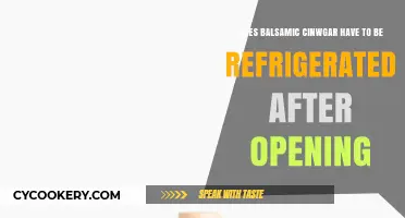 Should Balsamic Vinegar Be Refrigerated After Opening?