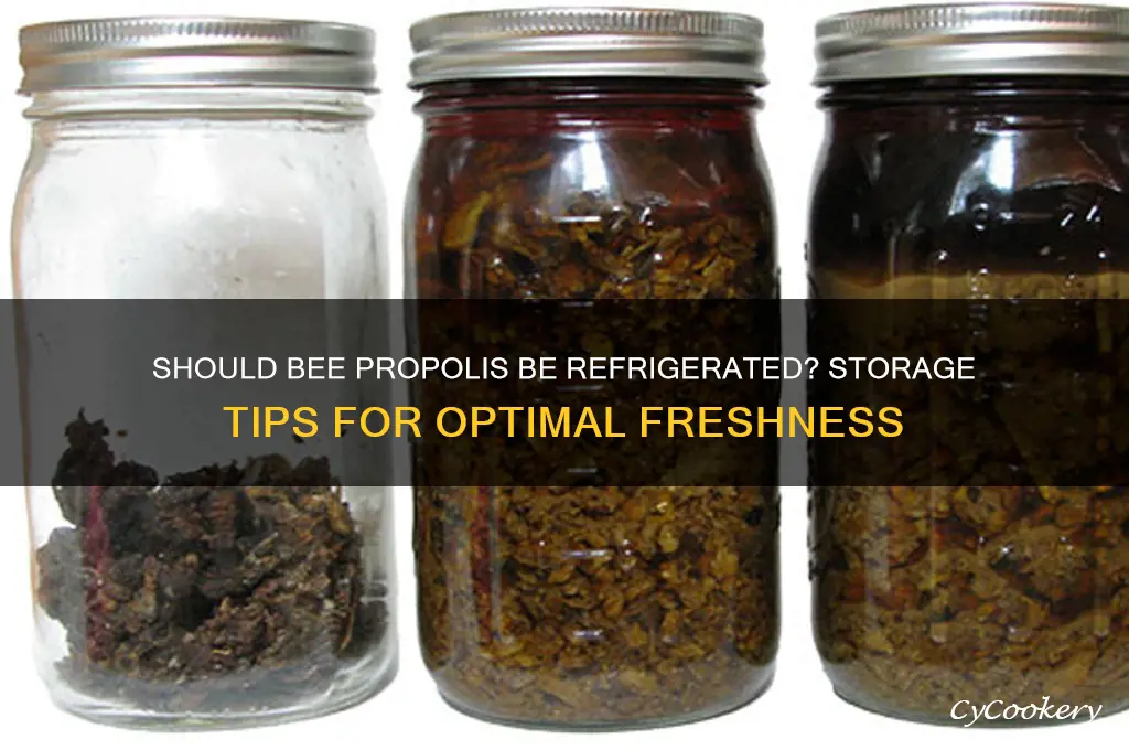 does bee propolis have to be refrigerated