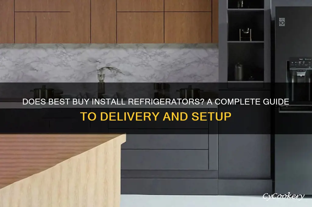 does best buy install refrigerators for you