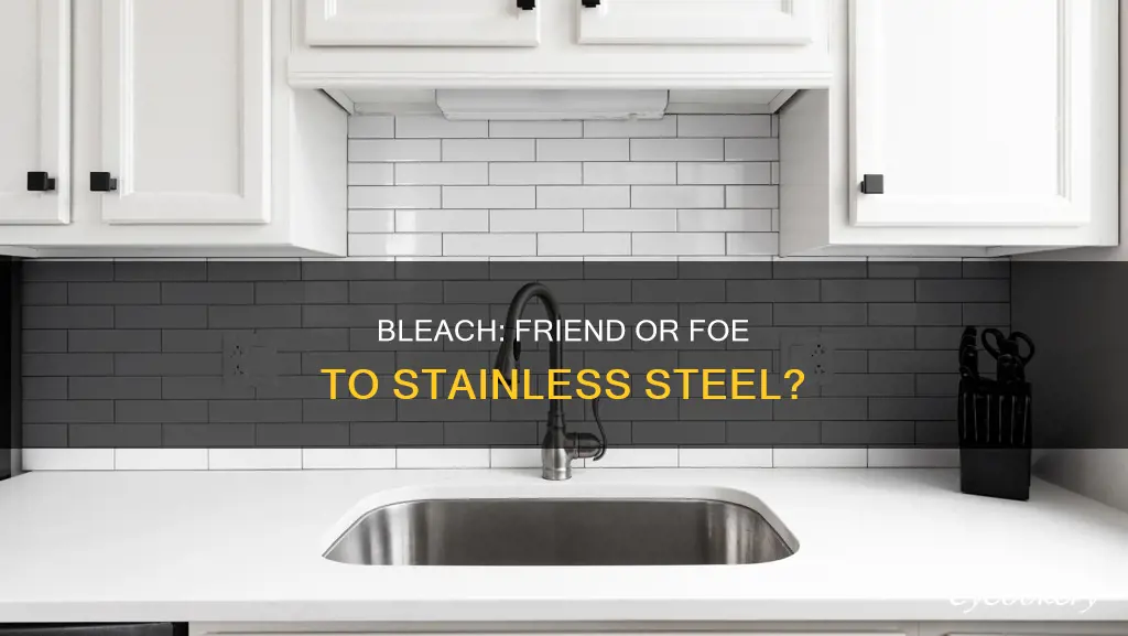 does bleach tarnish stainless steel pan lid