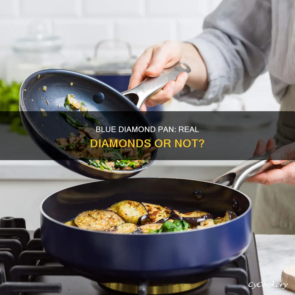 does blue diamon pan have real diamonds