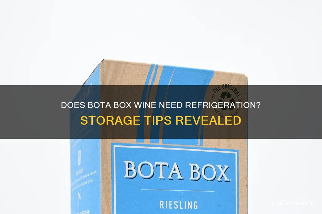 does bota box wine have to be refrigerated