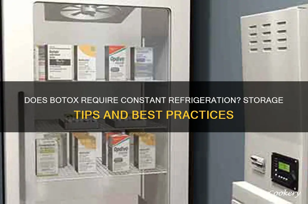 does botox has to be refrigerated at all times