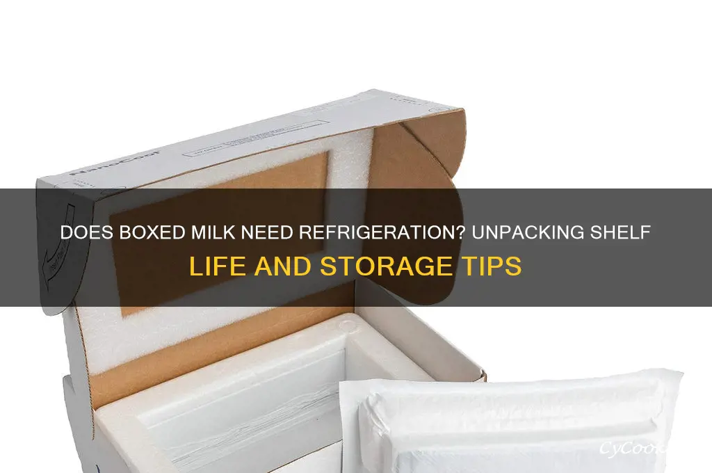 does boxed milk have to be refrigerated