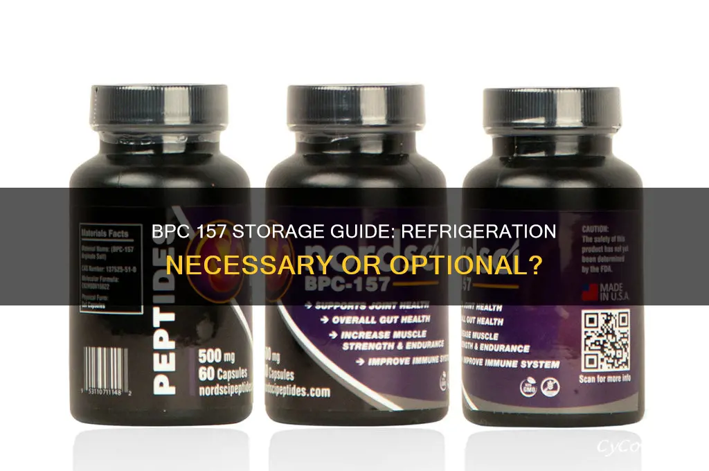 does bpc 157 have to be refrigerated
