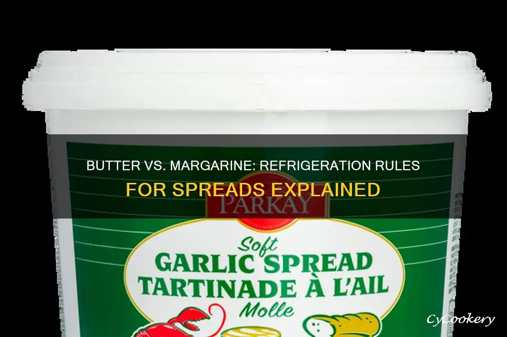 does butter or margarine have to be refrigerated
