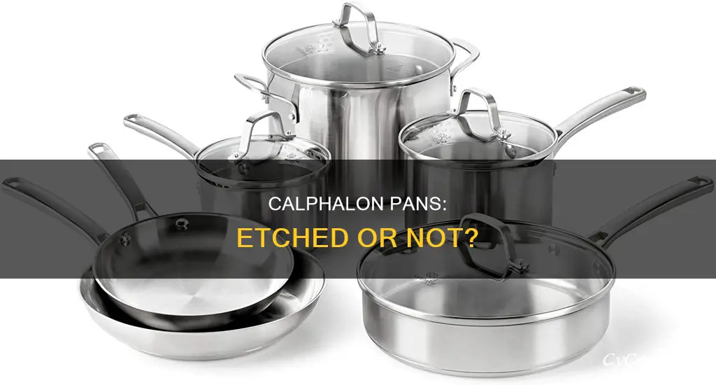 does calphalon etch its name into pans