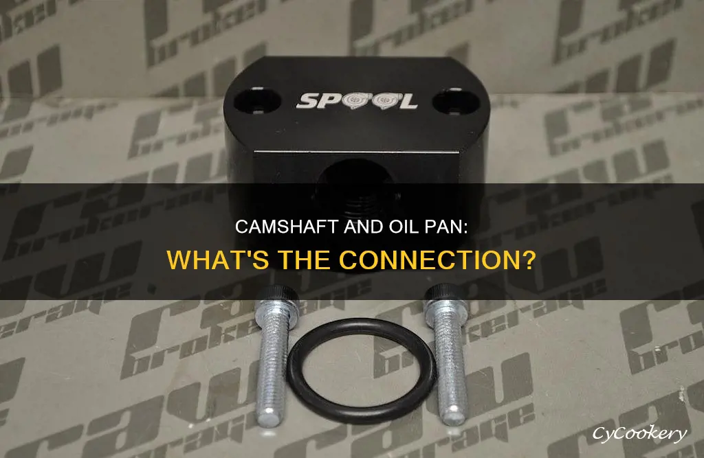 does camshaft drain into oil pan