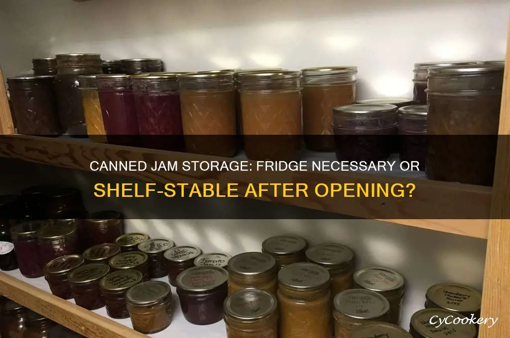 does canned jam have to be refrigerated