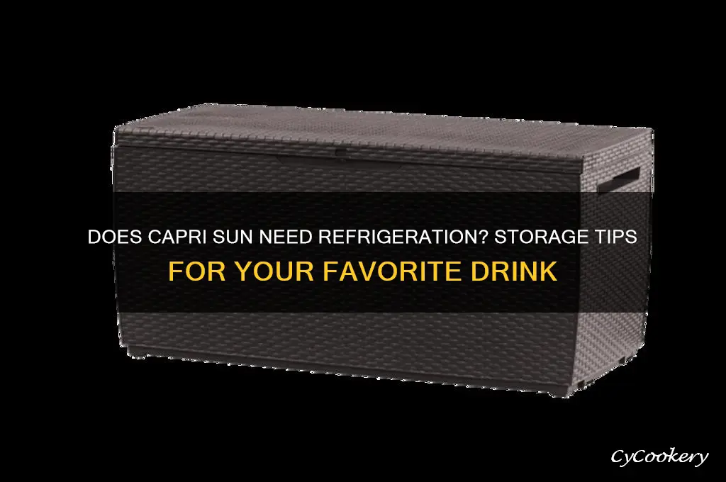 does capri sun have to be kept refrigerated