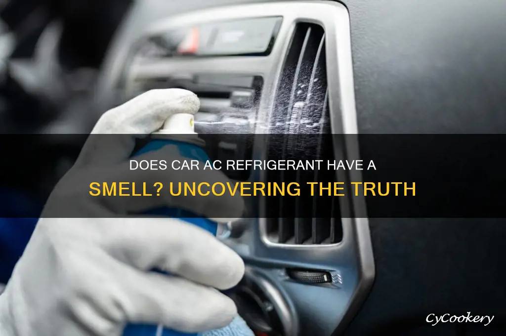 does car ac refrigerant have a smell