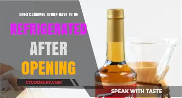 Should Caramel Syrup Be Refrigerated After Opening? Storage Tips