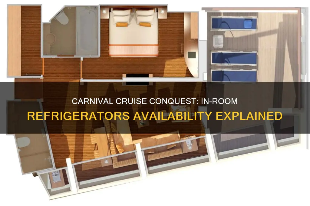 does carnival cruise conquest have refrigerators in rooms